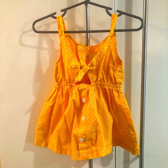 Yellow polka dot 6-9mo summer dress! - Picture 1 of 2